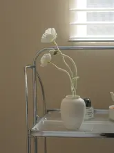 陶製の花瓶【シンプルで高級感あるデザイン・インテリア装飾用・家庭やホテルのテーブルに最適】