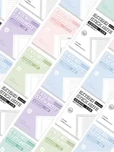 便利な付箋ノート【学生向け・書籍用・注釈・メモ用】