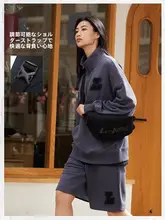 Li-Ning ボディバッグ【男女兼用・クラシックシンプル・レトロスタイル】
