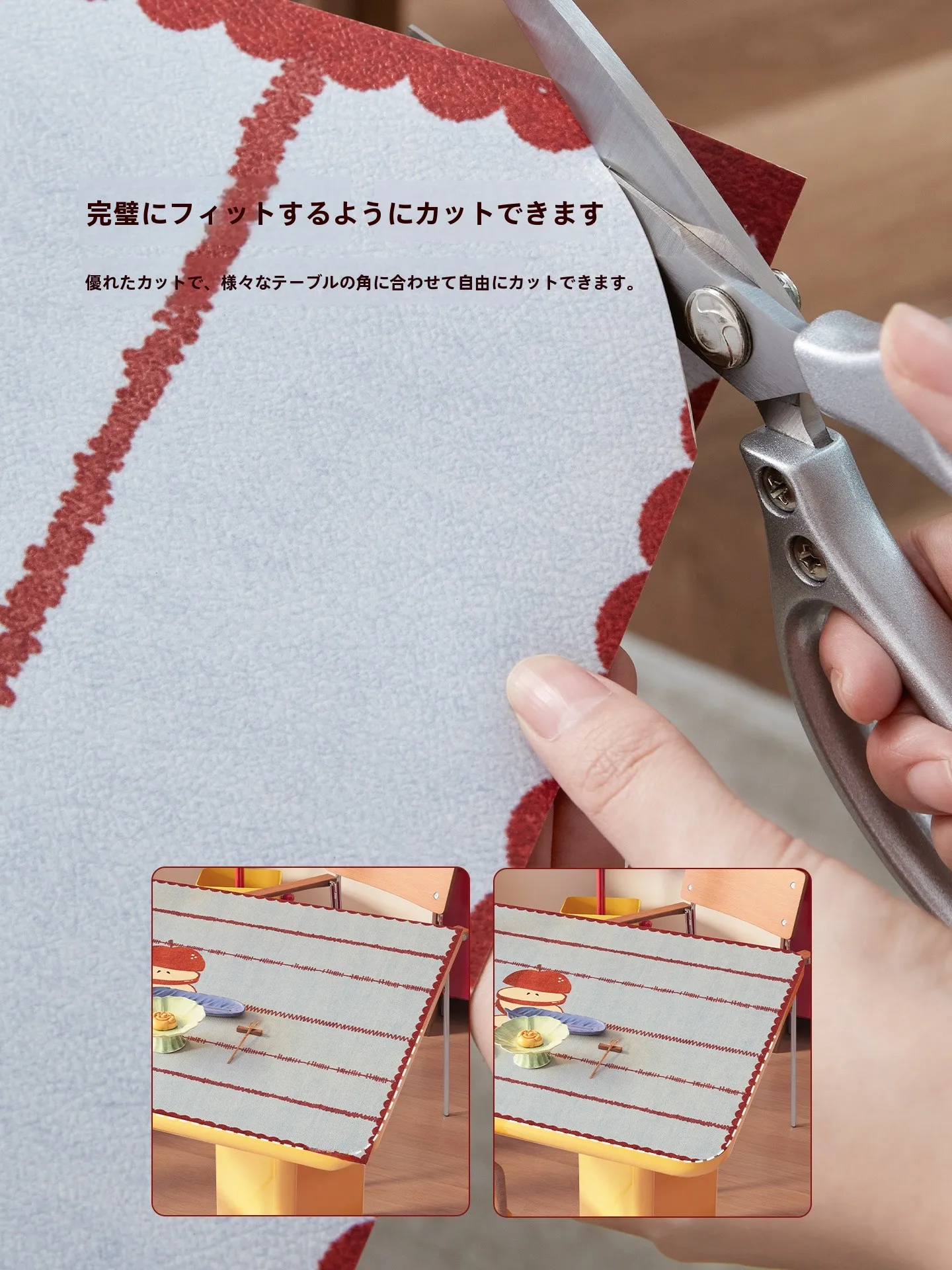 可愛いバナナ柄の防水テーブルクロス：洗濯不要で長時間使用可能な日常テーブル用品