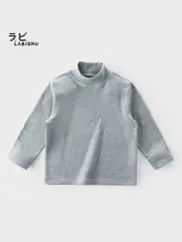 男の子用ハイネックニットTシャツ【シンプル・冬用・万能デザイン】