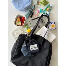 ミニポシェット デニム ファスナー付き コンパクト かわいい リップケース 小銭入れ バッグチャーム 「MOREGOOL」