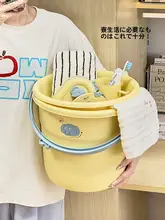 学生用洗面器＆水切り袋【洗顔・歯ブラシ・口杯・シャワー用】（セットアップ対応）