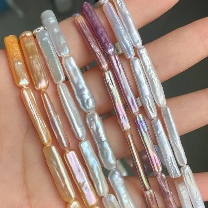 バロック風シルバー調カラフルアクセントパーツ【天然淡水パール DIY用・個別販売】