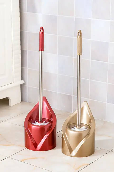 トイレ掃除用長柄ブラシセット【隅々まで届く・クリーニングブラシ】