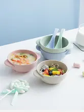 子供用 転倒防止 耐熱ベビー食器セット【かわいいデザイン・スプーン付き・家庭用】