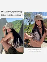 手編みのレース編み帽子【夏用・涼しげ・ルーズフィット】（セットアップ対応）