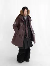 オーバーサイズの防風コート【デタッチャブルキルティングインナー付き ・ルーズフィット】（セットアップ対応）