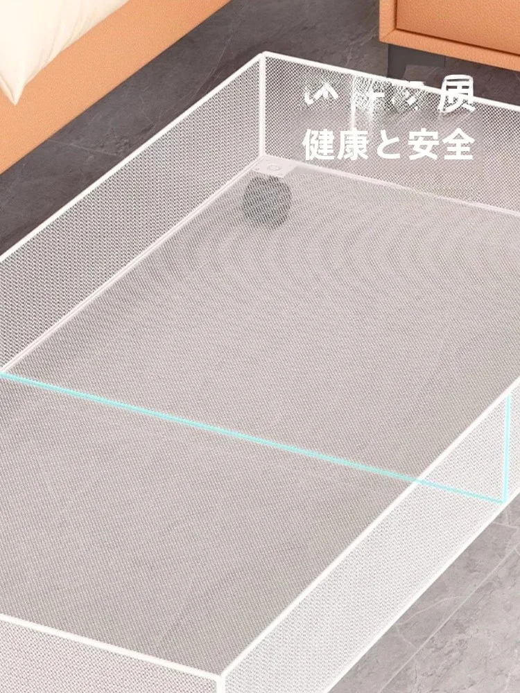 ベッドサイドゴミ箱としての移動式収納ボックス：大容量・グレー・金属製の実用性と使い方