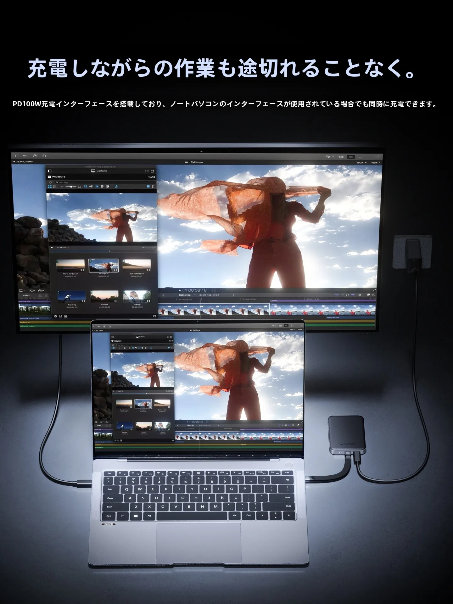 Orico ORICO-CX10 外付けSSD：1TB高速伝送でMacBookとスマホ両対応のバックアップストレージ