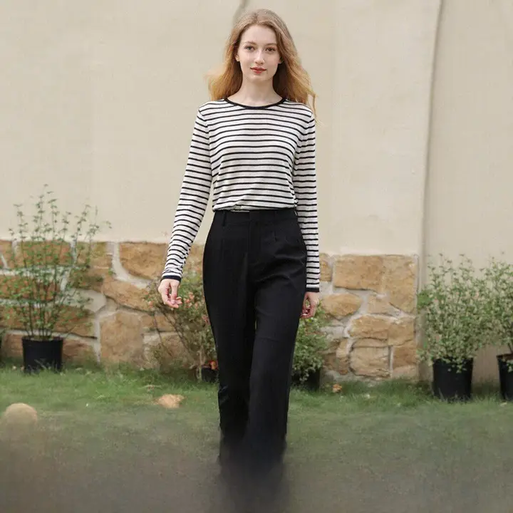 通勤スタイルのストレートフィットパンツ【スリムデザイン・束脚・春用】