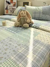 ブルーベルデザインのシンプルなベッドシーツ【純綿・四季用・厚手・シングル対応】（セットア ップ対応）