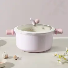 CAROTE 両手鍋 スープ鍋 煮込み鍋 蒸し鍋 チタンセラミックコーティング ノンステック 家庭用 IH対応 ガス火対応 「Carote」