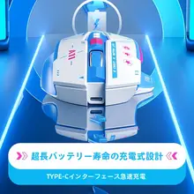 英菲克 A11 ビリビリコラボ ブルートゥースワイヤレスマウス【静音・充電式・3モード対応】