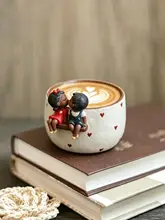 マグカップ コーヒーカップ 黒猫柄 立体デザイン 可愛い ヴィンテージ 癒やし ペア 家庭用 おしゃれ インスタ映え