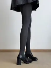 羊皮製 静音底の丸頭一脚蹬ローファー【粗めのヒール・通勤用・女性用】