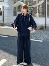 魅力的なコーデュロイジャンプスーツ【春秋向け・ワイドパンツ】（セットアップ対応）