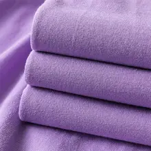 香芋紫の純綿ラウンドネック半袖Tシャツ【極上の柔らかさ・ゆったりデザイン・シンプルコーデに最適】