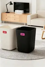 シンプルなデザインの家庭用ゴミ箱【大口径・厚手・無蓋タイプ・マルチカラー】