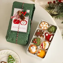 クリスマススイーツ用角型缶【ギフトボックス・クッキー＆ジンジャーブレッド用】