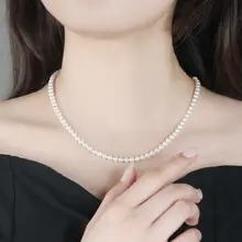 淡水パールネックレス【散りばめデザイン・鎖骨チェーン・ペンダント】
