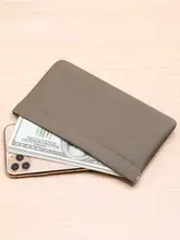 本革製ロングウォレットパスポートケース【収納便利・耳phones・口紅・化粧品・データケーブル対応】