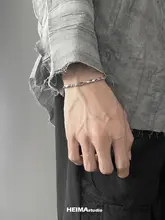男性用チタン鋼製ブレスレット【シンプルデザイン・高級感】