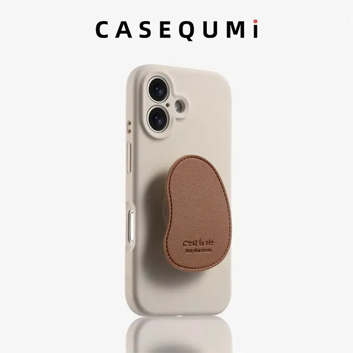 液体シリコン製スマートフォンケース【精密孔設計・スタンド機能付き・防落】
