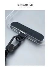 スマホストラップパッチ 薄型 ショルダーストラップ 斜め掛け 落下防止 フック付き スマホケース用 「SHEARTS」