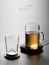 Tlife ガラス製 茶葉分離フィルター付き高級和風茶器【お茶用カップ・茶道】