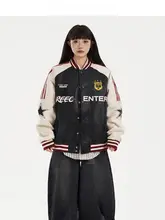 Free Center ヴィンテージ風 スポーティなボンバージャケット【冬用・厚手・男女兼用】