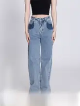 洗い加工のヴィンテージデザイン メンズデニムパンツ【ストレート・カジュアル】