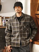 チェック柄長袖シャツ【秋用・アメリカンビンテージ・フィット】