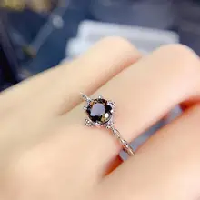 S925シルバー製 グレーアメジストリング【調整可能・女性用・小巧デザイン】