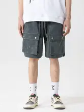 XINYINSU メンズ ワイドフィット工場用ショートパンツ【アメリカンスタイル・ドローストリング・大きなポケット・夏用・カジュアル】