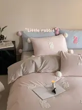 月光デザインの全棉磨毛タオル刺繍4点セット【秋冬用・厚手・可愛いキャラクター】