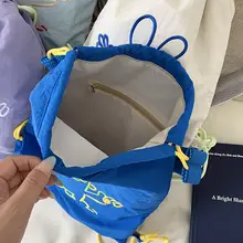 カジュアルファッションナイロン超軽量リュックサック【可愛いキャラクター・絞り紐付き】