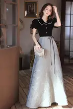 エレガントなロングドレス【フレンチスタイル・高級感・スマートフィット】（セットアップ対応）