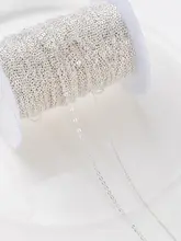 S925純銀O字チェーン【ハンドメイド・細チェーン・アクセサリー用】
