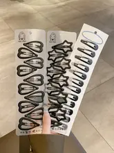 シンプルな黒色ヘアクリップ【前髪用・サイド用・大人向け】