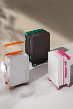 女性用キャリーケース【耐久性のあるパスワードロック・広い伸縮ハンドル・旅行用】