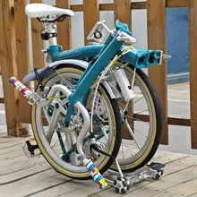 折りたたみ自転車用外タイヤ【マーク入り・極上の柔らかさ・イエロー】
