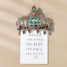 敦煌アート フラワーボール デザイン冷蔵庫マグネット【文創・誕生日プレゼントに最適】