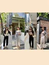 スタイリッシュな通勤用 九分丈パンツ【極上の柔らかさ・シルエットを引き立てる】
