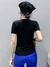 デザインの揺れ袖Tシャツ【女性用・ショートスリーブ・セクシー・肩出し】