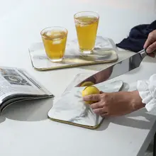 北欧風 陶器製カッティングボード【抗菌防カビ・食器としても使用可】