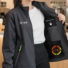 防水タイプのフリース裏地付きコックコート【秋冬用・厚手・作業着】