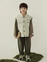 カジュアルパンツ キッズ ボーイズ ジュニア 綿100% ストレート 春秋 「oddtails」