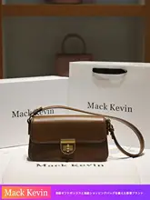 レトロデザインの真皮ショルダーバッグ【女性用・斜め掛け・ミニサイズ】