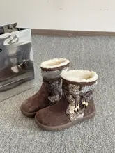 冬用 保温厚底雪地靴【女性用・極上の柔らかさ・ファー付き】